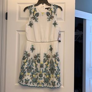 Brand new white embroidered juniors size 7 dress